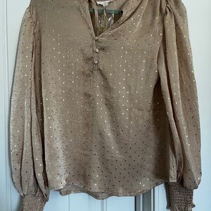 Blu Pepper Gold Dot Blouse